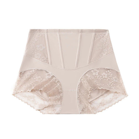 BZEL Women's Shaper Panties High-Waist Lace Sexy Lingerie Shapewear for Women Wrap The Hips Briefs Fishbone Waist Slimming Sale
