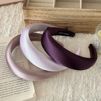 Wide Headbands for Women Purple Hair Hoop Hairbands Girls Female Fashion Hair Band Headband Hair Accessories Headdress Headwear
