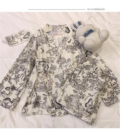 Sleeping Wear for Woman Pajamas Set Ensemble Pyjama Femme Ladies Pyjamas Femmes Sexy’ Homewear Home Set Female Pajama Women Suit