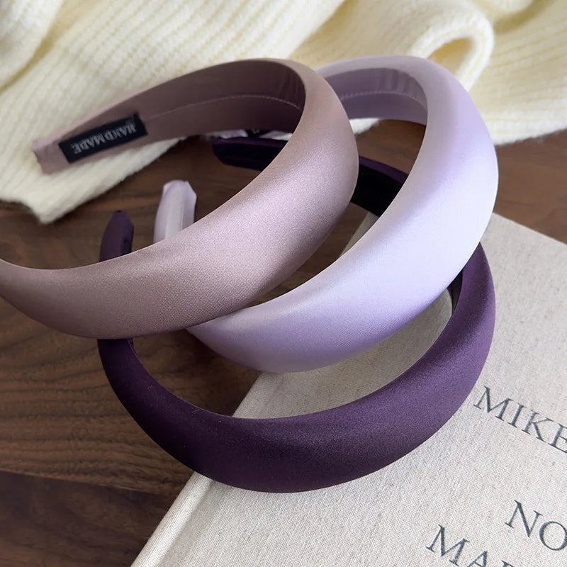 Wide Headbands for Women Purple Hair Hoop Hairbands Girls Female Fashion Hair Band Headband Hair Accessories Headdress Headwear
