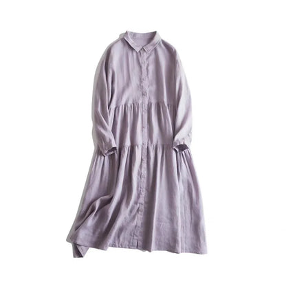Women Dresses Long Dress A Line Vestidos Turn Down Collar Full Sleeve High Waist Y2k Streetwear Elegant Party Night Work 2026