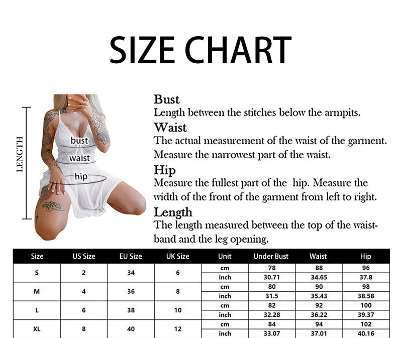 Sexy Sleepwear Women's Nightgowns Dress Through Lace Sexy Lingerie Night Dress Women Underwear Party Nightie
