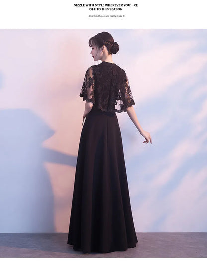Women Long Dress Gown Dresses Party Night Wedding A Line Vestidos Y2k Streetwear Lace Banquet High Waist Evening Elegant