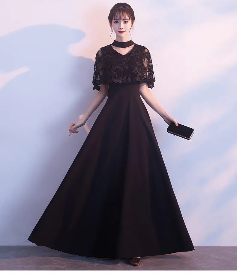 Women Long Dress Gown Dresses Party Night Wedding A Line Vestidos Y2k Streetwear Lace Banquet High Waist Evening Elegant